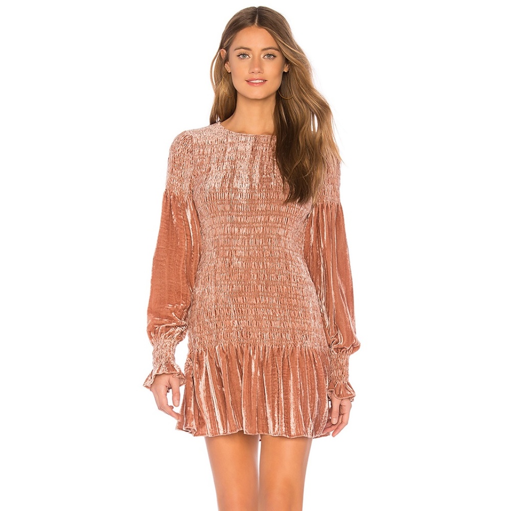 ❌SOLD❌NWT LOVESHACKFANCY Velvet Dress - Picture 5 of 14